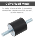 Cut vibration and noise from air compressors, pumps, motors, and generators with a durable 4 pack M8 rubber isolator mounts, 30x30mm, double-ended studs, delivering steady damping and longer equipment life.