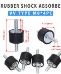 Beefed Up Heavy Duty M8 Rubber Isolator Mounts For Anti Vibration Dampening Of Air Compressors Garage Motors And Diesel Engines