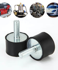 Eight 8-piece M8 rubber anti-vibration isolator mounts for air compressors, garage motors, diesel engines, and generators, 30x20mm size.