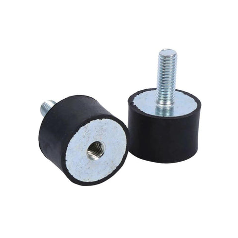 4 pcs rubber shock absorber anti vibration silentblock bobbins M8 size heavy duty built tough mechanical vibration damping mounts