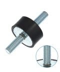 Durable M8 rubber vibration isolators, 30x15mm with 22mm thread length, deliver strong shock absorption