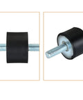 Eight M8 Rubber Vibration Isolator Mounts Cushion Machinery Absorb Shocks Reduce Noise And Protect Air Compressors Pumps Garage Motors