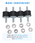 Beefed Up Heavy Duty M8 Rubber Isolator Mounts For Anti Vibration Dampening Of Air Compressors Garage Motors And Diesel Engines