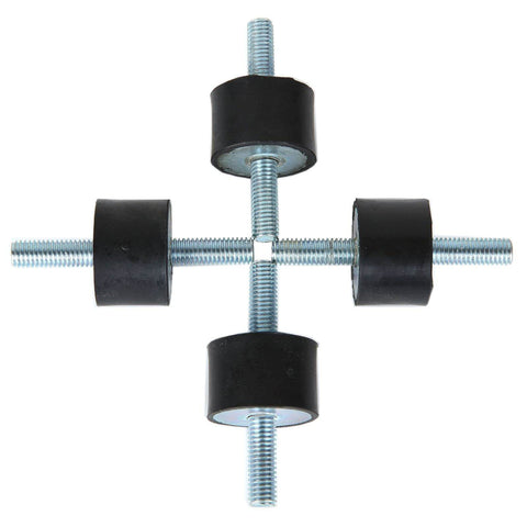 Eight M8 Rubber Vibration Isolator Mounts Cushion Machinery Absorb Shocks Reduce Noise And Protect Air Compressors Pumps Garage Motors