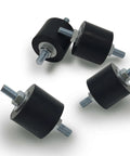 Heavy Duty Anti Vibration Rubber Isolator Mounts with M8 Studs, 4 Pack, designed for machinery and equipment use