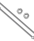 Two Pack M8 X 300mm Fully Threaded Stainless Steel Rods 304 Grade Cuttable Right Hand Threads ideal for anchor bolts and clamps
