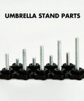 M8 Clamping Screw Knob Set With 27 Thread Star Knobs Plastic Hex Shaped Clamping Handles for umbrella base replacement