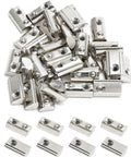 24 Pack Roll In Spring Loaded M8 T Nuts For 4040 Aluminum Extrusion, Half Round Roll In T Slot Nuts For European 40 Series