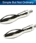 2 Pack M8 Threaded Clamping Handles Revolving Knobs For Lathe Milling Machine Stainless Steel Chrome Plated 22mm Head