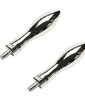 2 Pack M8 Threaded Clamping Handles Revolving Knobs For Lathe Milling Machine Stainless Steel Chrome Plated 22mm Head