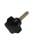 M8 Threaded Hand Knobs 50mm Long 38mm Diameter With Metal Insert Pack Of 2, single knob close-up