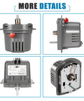 Four views of M847D Zone Valve Actuator, Replacement Motor for ARD ＆ ZD Zone Dampers, showing different angles and details.