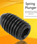 ✝️ 10pcs M8 (M8x12) Screw Thread Hex Socket Carbon Stainless Steel Ball Drive Spring Plungers Set Push Fit Ball