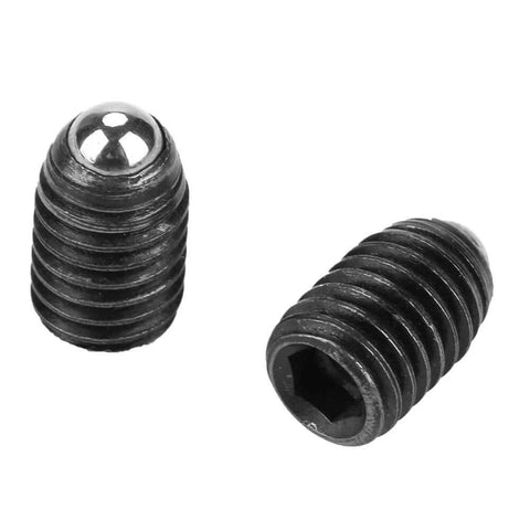 ✝️ 10pcs M8 (M8x12) Screw Thread Hex Socket Carbon Stainless Steel Ball Drive Spring Plungers Set close-up view