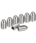 Ball Point Set Screws M8 x 12mm 304 Stainless Steel Ball Plunger Hex Socket Drive 8 Pieces For Precision Locking