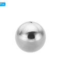 M8x25mm Ball Nut Knobs 2 Pack in 304 Stainless Steel, smooth finish, round screw cap cover for lighting, machinery, DIY decor, silver