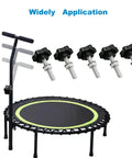 Five Piece M8x40mm Star Hand Knob Replacement Set for machine tools and umbrella bases shown with trampoline application.
