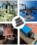Two Pack Revolving Handwheel Machine Handles For Milling Machines Drill Presses Cranks And Lathes With M8x63 Threads pictured in use on various machines.