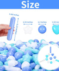 Ball Pit Balls for Toddlers - Macaron Ball Pit Balls Crush Proof Plastic Toy Balls for Toddlers, various shapes and sizes shown