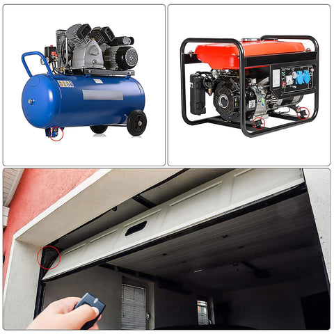 Four M8 rubber vibration mounts absorb shock and reduce machine vibration for garage motors and air compressors in use.