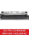 Machinists Level With Ground And Graduated Main Vial For Precise Alignment In The Machine Shop, Satin Chrome Brass Housing