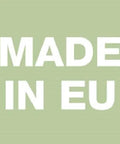 Green square icon with text 'MADE IN EU' indicating European manufacturing origin.