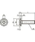 Made in Japan SFB-M8-10 NBK Socket Button Head Cap Screws with Flange Pack of 20 - VXB Ball Bearings