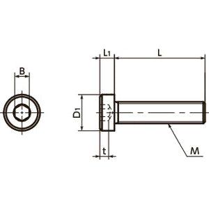 Made in Japan SLHL-M4-12 NBK Socket Head Cap Screws with Low Profile Pack of 20 - VXB Ball Bearings