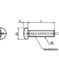 Made in Japan SVPS-M3-8 NBK Phillips Cross Recessed Pan Head Machine Vacuum Vented Screw with Ventilation Hole Pack of 10 - VXB Ball Bearings