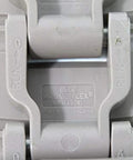Close-up of Magnetflex Slatband Chain RHM450XL Four And One Half Inch Wide Used And In Working Condition, showing durable link construction