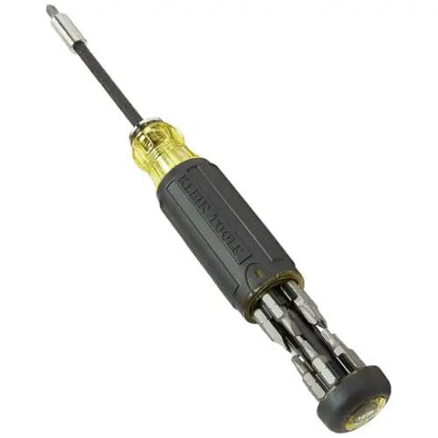 All-In-One Magnetic 14-In-1 Screwdriver Set With 13 Bits And One Quarter Inch Nut Driver, Adjustable Blade Length For Tight Spaces