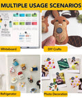 90 Magnetic Adhesive Dots Ceramic Magnets 0.7 Inch With Sticky Backing used on whiteboard, crafts, fridge, and photo decor