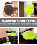 Magnetic Round Bubble Level Tool Pro Grade Bullseye Inclinometer for Machinists and DIY Enthusiasts Pocket 2.4 Inch 60mm