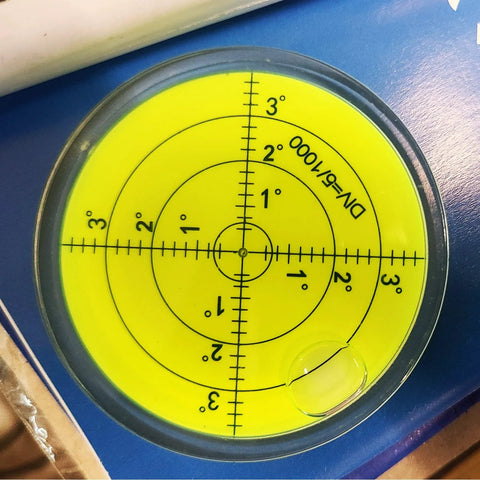 Magnetic Round Bubble Level Tool Pro Grade Bullseye Inclinometer for Machinists and DIY Enthusiasts Pocket 2.4 Inch 60mm clear panel
