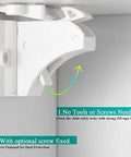 Keep curious kids safe with invisible magnetic cabinet locks that install quickly with 3M adhesive, showing no tools needed.