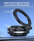 Magnetic Car Phone Mount With 360 Degree Rotation Electric Vacuum No Slip Grip showing adjustable angles and folding feature