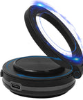 Vacuum Car Phone Mount Holder With Magnetic 360 Degree Rotatable Stand showing foldable design and strong suction cup