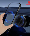 Vacuum Car Phone Mount Holder With Magnetic 360 Degree Rotatable Stand for Easy Hands Free Driving shown on car window