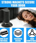 No Drill Invisible Door Stopper With Magnetic Door Stop Heavy Duty Hidden Door Catch Holder in zinc alloy on door bottom