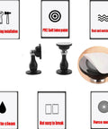 Stainless Steel Door Clip Set 2 Pack Drill Free Door Stopper Screws With Magnetic Attraction Silent Door Handle Protectors And Wall Guard For Home Studio White
