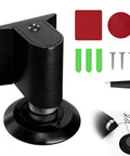 No Drill Invisible Door Stopper With Magnetic Door Stop Heavy Duty Hidden Door Catch Holder with adhesive and screw options