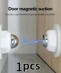 Strong Magnetic Silent Buffer Door Stopper for Home and Office Doors showing magnetic suction