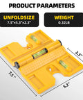 Magnetic Post Level Pro Grade With 270 Degree Adjustable Folding Design showing product dimensions and weight.