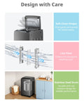 Compact 1.6 Cu Ft Portable Washing Machine With Wheels 11 Lb Capacity Fully Automatic Top Load Washer Six Wash Programs Built In Drain Pump Ideal For Apartments Dorms RVs Campers And Small Cabins In Magnetic Gray displaying soft-close hinges, lint filter, and stainless steel drum