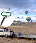 Heavy Duty Magnetic Hitch Pin 1/2 Inch Strong Magnet Handle For Lawn Mowers And Trailer Hitches with hot air balloons in the background