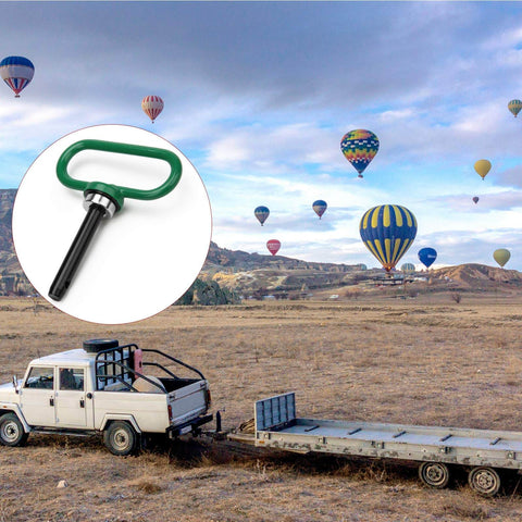 Heavy Duty Magnetic Hitch Pin 1/2 Inch Strong Magnet Handle For Lawn Mowers And Trailer Hitches with hot air balloons in the background