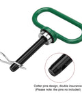 Heavy Duty Magnetic Hitch Pin 1/2 Inch Strong Magnet Handle for Lawn Mowers and Trailer Hitches with green handle and steel pin