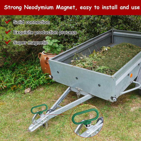 Heavy Duty Magnetic Hitch Pin 1/2 Inch Strong Magnet Handle For Lawn Mowers And Trailer Hitches, Perfect For Lawn Tractors