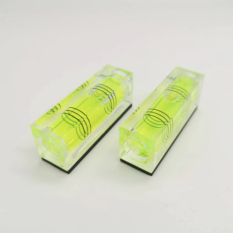 magnetic bubble level tool set featuring two mini acrylic levels for precise alignment in DIY projects, woodworking, and plumbing