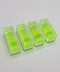 Magnetic Mini Bubble Level Tool Pack, Pocket Size, Ultra Precise 3Line Grid, four transparent tools for alignment